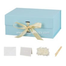 Printed Magnetic Closure Gift Box with Ribbon